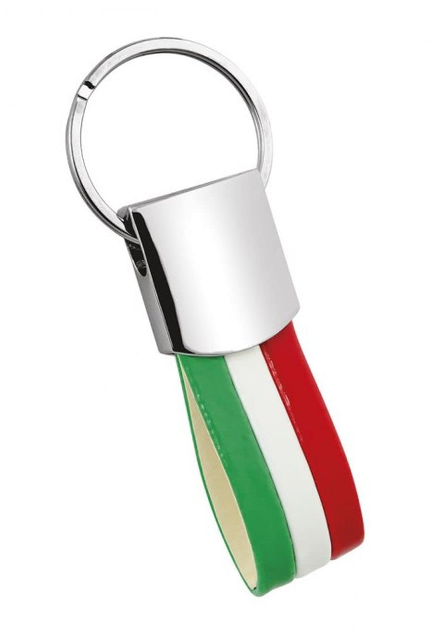 Ten Italian flag keychain cod.EL7643 cm 10x3,5x0,5h by Varotto & Co.