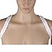 DMI Adjustable Upper Back Shoulder Support Brace Posture Perfect Band, For Men and Women, One Size Fits Most, White