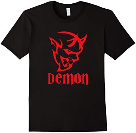 Mens DODGE SRT DEMON T SHIRT, Srt Hell Cat Dodge Large Black