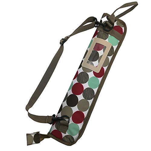 Xinlinke Kids Drumstick Case Children Small Drum Stick Bag Holder with Shoulder Strap Colorful Round Dots Pattern