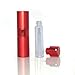 Silver Metallic Perfume Atomizer Spray 15 Ml for Purse or Travel Refillable/ Fragrance Refilable Sprayer/ Perfume Bottle/ Perfume Refilable Sprayer/ (Metalic Red)