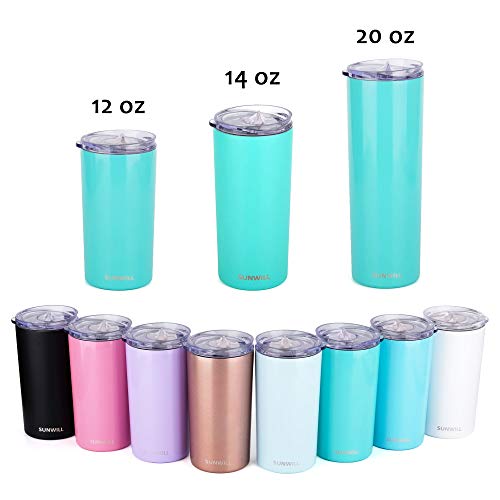4 SUNWILL+Tumbler+Insulated+Stainless+Beverages