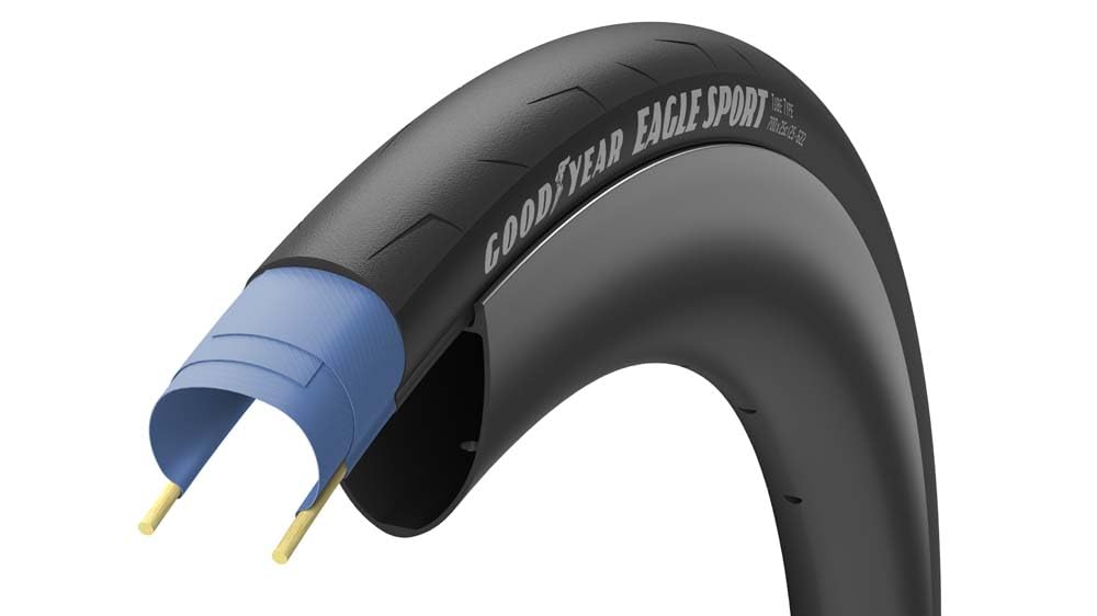 GOODYEAR 810432031912 Eagle Sport Pneu de vélo de Route Pliable (700 x 32C), Version : Noir, Dimensions : 32-622 Unisex-Adult, 700x32