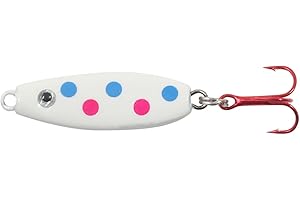 NORTHLAND TACKLE Northland Fishing Tackle Forage Minnow Ice Fishing Jigging Spoon Lure, for Walleye, Crappie, Bluegill, Trout, & More, Assorted Sizes & Colors