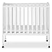 Dream On Me 2 in 1 Portable Folding Stationary Side Crib, White primary
