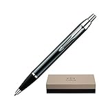 Dayspring Pens | Engraved / Personalized PARKER IM Ballpoint Gift Pen - Black with Chrome Trim. Fast 1 Day Engraving Time. Gift pen case included.