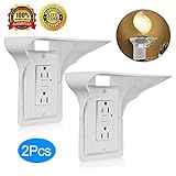 Outlet Shelf,Wall Outlet Shelf,Shelf Outlet,Dot Shelf, Power Perch,Power Shelf,Otlet Shelf,Utlet Shelf,Outlet With Shelf-2 Pack,Holds Up to 10 lbs