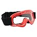 TMS Youth Kids Red Flame Dirt Bike ATV Motocross Helmet with Goggles and Gloves (Small)