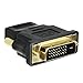 WOVTE Gold Plated HDMI Female to DVI-D Male Video Adapter Adaptor Converter Pack of 2