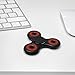 Gorilla Spinners - Premium Fidget Spinner Toy with High Speed Red Bearing in Quality Carton Gift Box, up to 4 min of Spin Time (black)