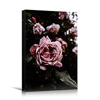 Canvas Wall Art Pink Fields Bohemian Colorful Floral Group Multicolor Photography - 12x18 inches