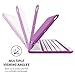 iPad Mini 1 / 2 / 3 360 Rotatable Keyboard Case, Snugg - Ultra Slim Keyboard Cover Case with Bluetooth Connectivity (Purple) For Apple iPad Mini 1 / 2 / 3 Retina