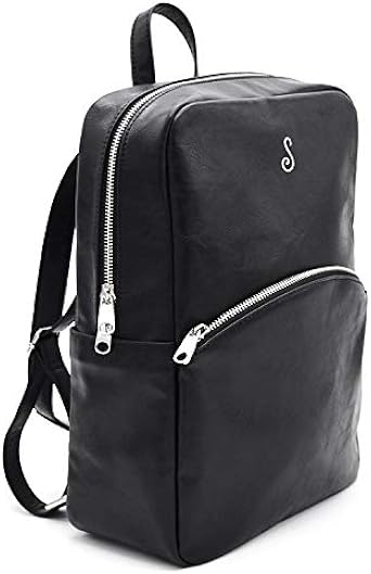 black vegan backpack