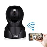 BEW 1080P Wireless IP Camera with 2-Way Audio for Baby / Nanny / Pet Monitoring and Home Security, Black