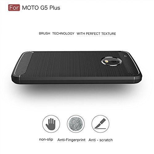 STARZ Rugged Armor Back Cover Case for Moto G5 Plus (Not for Moto G5S Plus)