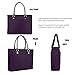 Laptop Tote Bag, DTBG 15.6 Inch Women Shoulder Bag Nylon Briefcase Casual Handbag Laptop Case For 15-15.8 Inch Tablet/Ultra-book/Macbook / Chromebook (Purple+Black Dot)