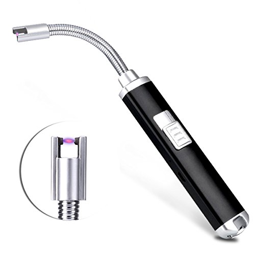Electric Arc LighterLighters Long Plasma USB Rechargeable Lighters Windproof Flameless 360