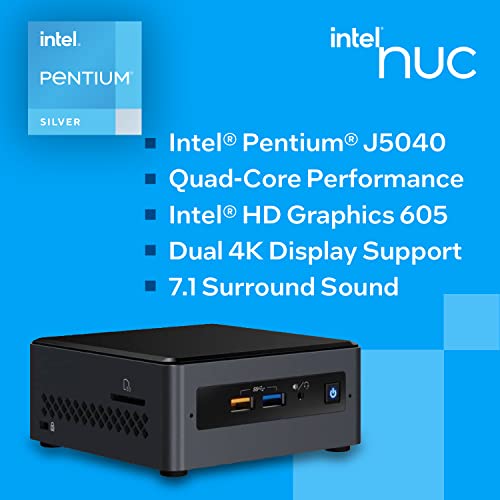 Buyr Minis Intel NUC NUC7PJYHN Barebone System Mini PC 