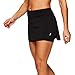 Penn Women's Active Skorts: Wide Band, Low Rise Tennis or Golf Skirt with Shorts,Black,Small