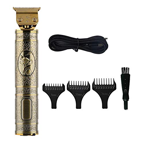 gdfh Professional Electric Hair Clipper Barber Haircut Retro Sculpture Cutter Rechargeable Razor Trimmer Cordless Edge for Men
