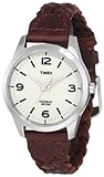 Timex Women's T2N644 Weekender Classic Casual Woven Leather Strap Watch