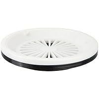 Trenton Gifts 10" Reusable Plastic Paper Plate Holders | Set of 12 | Black And White