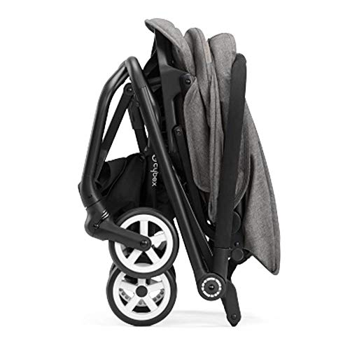 Cybex Eezy S Twist Baby Stroller, Manhattan Grey Aton Rear