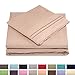 Cosy House Collection Everyday 1500 Series Bed Sheet Set - Ultra Soft & Cool Hotel Bedding - Deep Pocket - Wrinkle, Stain and Fade Resistant - 4 Piece Set (Queen, Taupe)