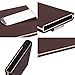 ManChDa RFID Money Clip Blocking Credit Business Card Holder Aluminum Pop-up Card Case Men Slim Money Slim Mini Wallet Brown