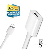 ESSENTIAL SALES4YOU® Lightning Extension Cable for Apple Pencil , iPhone 6, 6S, 6S Plus , iPad Pro, 5S 5SE, Sync Data / Charger , Male to Female 8-Pin , Dock Connector Extender ( 3.3 Ft / 1 meter )
