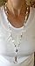 Women's Pearl Lanyard Strong Beaded Made in USA ID Badge Card Holder Teacher Nurse Cruise Keys Keychain Phone