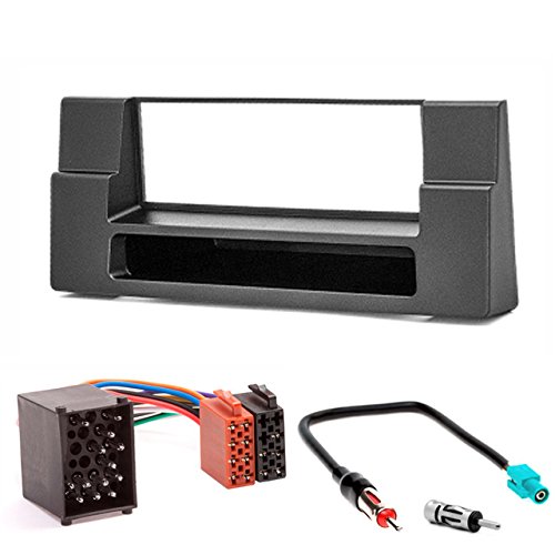 CARAV 11-012-3-67 1-DIN car head unit fascia facia installation dash kit for BMW 5-Series (E39) 1995-2003; X5 (E53) 1999-2006 with pocket