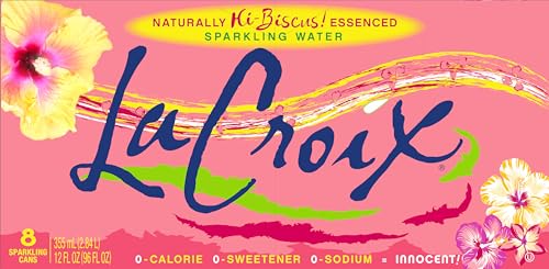 LACROIX SPARKLING WATER, HI-BISCUS!, 12 FL OZ (PACK OF 8)