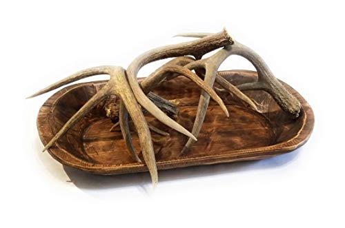 Decorative Wood Dough Bowl- Farmhouse Rustic Bowl- The Durango