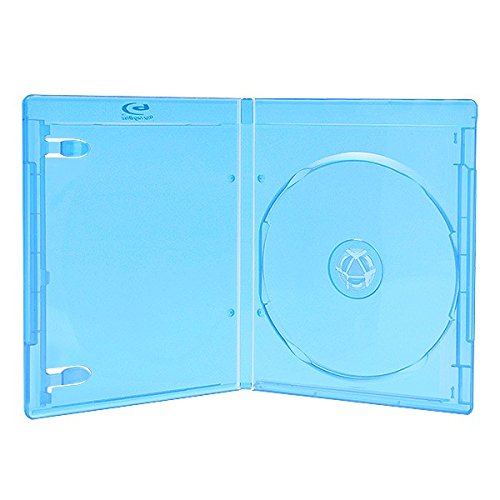 Vision Media 10 X Amaray Single Blu Ray Case - Replacement Case 14mm Spine