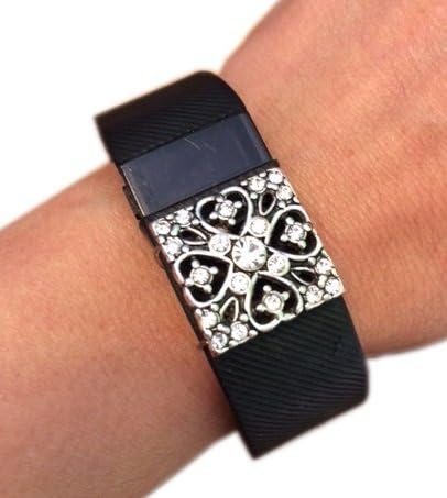 Bling Band Charm Pendant for fitbit Charge, Charge 2 or Charge HR {TM} (One Size, Royal Love)