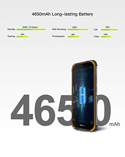 DOOGEE-S40-LITE-Moviles-Libres-Resistente-IP68IP69K-Impermeable-Smartphone-4650mAh-Android-90-Telefono-Movil-Todoterreno-55-Pulgada-Cmara-8MP5MP-Dual-SIM-2GB16GB-Face-ID-Huella-DigitalNegro
