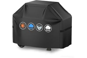 Grill Cover for Outdoor Grill for KitchenAid 730-0958 (5 Burner), 420D Heavy Duty Water-Resistant BBQ Cover with Adjustable W