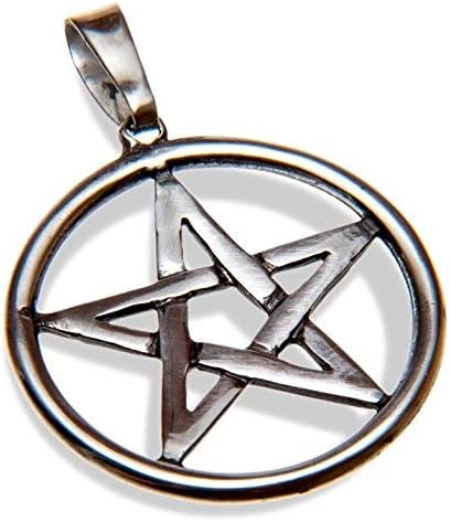 Handmade Large Recycled Sterling Silver Pentagram Pendant© 7grams of solid silver
