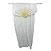 RuiXiang 1.8M Long Dance Fan,Belly Dance Bamboo Fan,Yangko Fan Silk Fan,Square Dance Morning Practice Simulation Silk Fan (White)