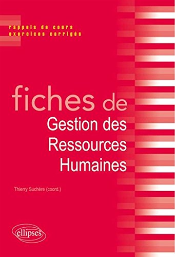 Fiches de gestion des ressources humaines