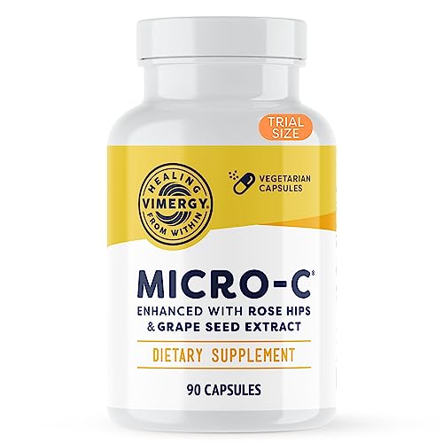 Vimergy Micro-C® Vitamin C Capsules – 500mg per Capsule, Supports Immune Health*, Promotes Collagen Production, Supports Healthy Bones*, Kosher, Vegan & Gluten-Free (90 Capsules)