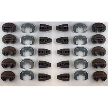 10x Kenlin Rite Trak II Schubladenführung Gleiten & Stop Mit