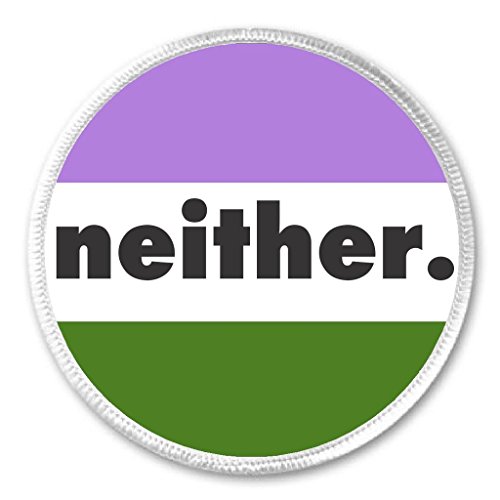 Genderqueer Non-Binary Gender Queer Expansive Flag NEITHER 3" Sew On Patch
