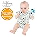 BabyNoms Teething Mitten | The Original Paw Safe Silicone Toys or Ring Provides Self-Soothing Relief Dino Blue Teether