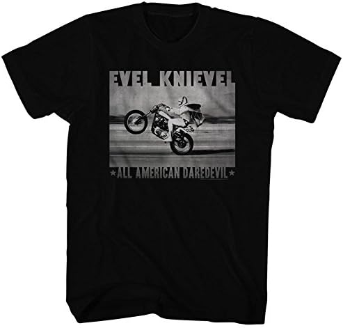 American Classics Evel Knievel - Fade Daredevil - Black - Xl Shirt