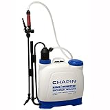 Chapin International 61575 Bleach & Disinfectant Backpack Sprayer, 4 gal, Translucent White