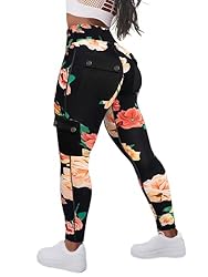 Flamingals Butt Lifting Leggings with Flap Pockets