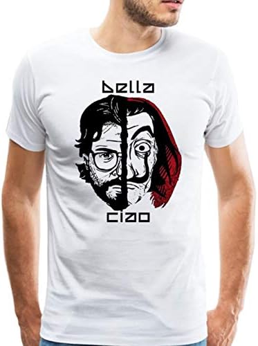 Funny La Casa De Papel T Shirt Heist Tees TV Series Men Short Sleeve