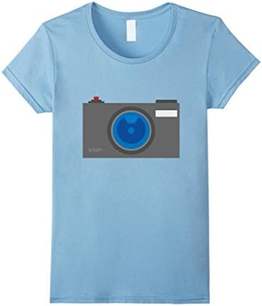Women's Snap! Photography Camera T-shirt Medium Baby Blue